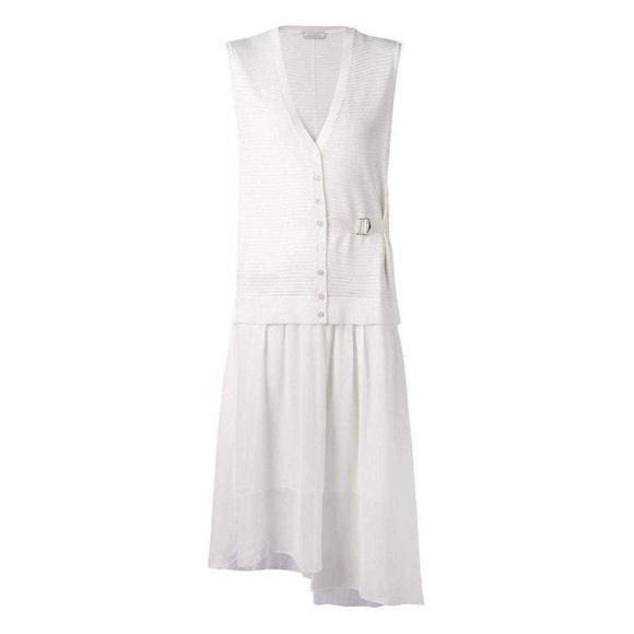 Nina Ricci - White Wool & Silk Dress - L